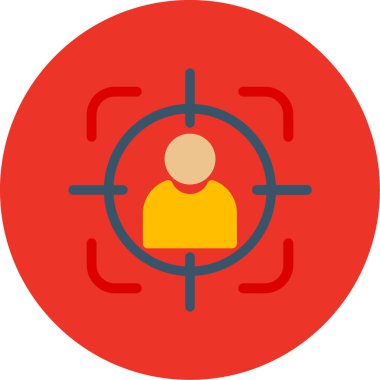 hedef simge vektör illüstrasyonu