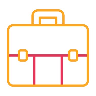 Evrak çantası simgesinin vektör illüstrasyonu