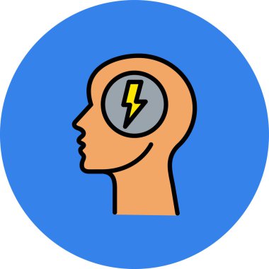 Bir fikrim var. Web simgesi basit illüstrasyon