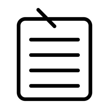 Belge simgesinin vektör illüstrasyonu