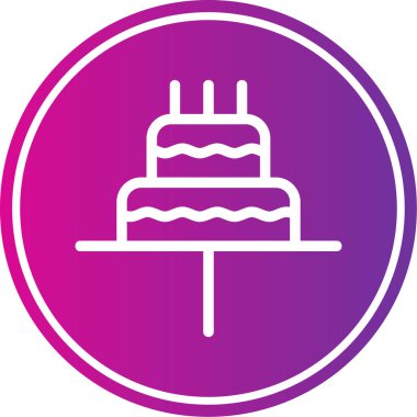 kek ikonu vektör illüstrasyonu