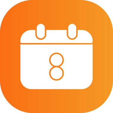 Takvim Simgesi Soyut Arka Gruplamada İzole Edildi