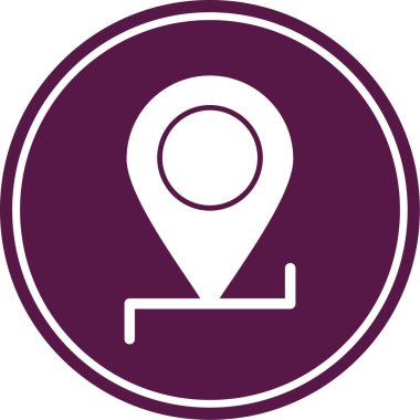 harita iğnesinin vektör illüstrasyonu