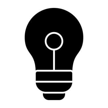 ampul simgesi vektör illüstrasyonu