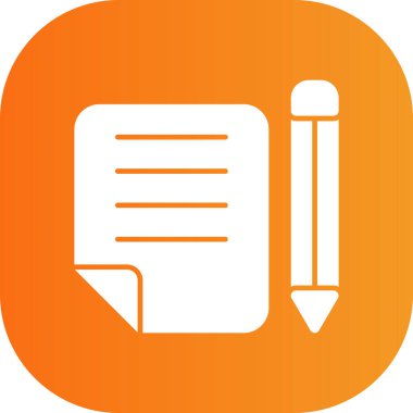 Kağıt simgesinin vektör illüstrasyonu