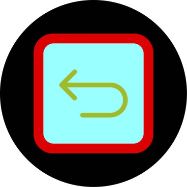 ok simgesi, basit vektör illüstrasyonu