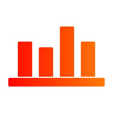 Düz biçimli bar çizelgesi simgesi