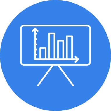 grafik simgesinin vektör illüstrasyonu