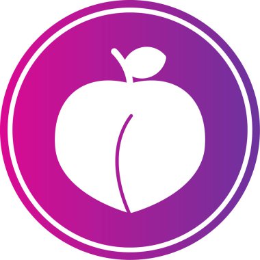 elma simgesinin vektör illüstrasyonu