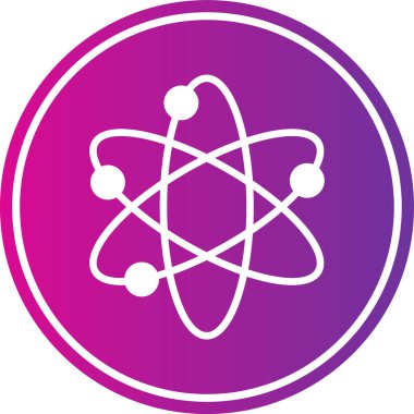 atom simgesi vektör illüstrasyonu