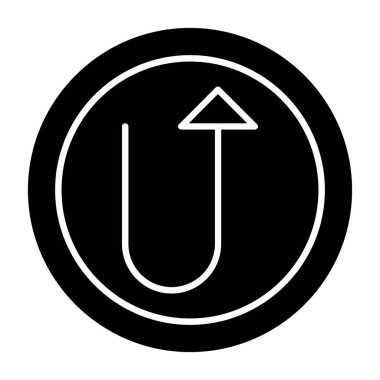 ok yukarı simgesi, vektör illüstrasyonu