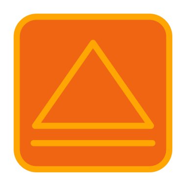 Üçgen simgesi, vektör çizimi