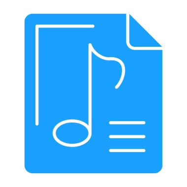 Müzik simgesi, vektör illüstrasyon tasarımı ile not