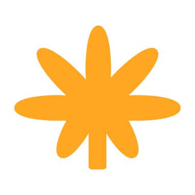 yıldız düz vektör simgesi