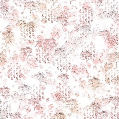 Kusursuz batik stili baskı kravat boya deseni