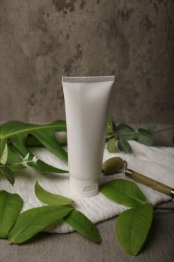 Beyaz arka planda doğal krem..