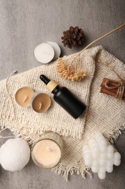 Işık arkaplanındaki spa tedavisiyle bileşim
