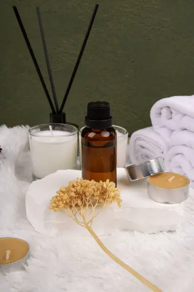 spa ayarı ve doğal ürünler, açık arkaplanda