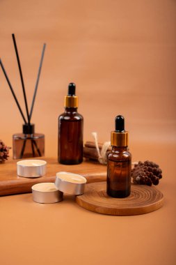 Masada spa aksesuarları olan kompozisyon