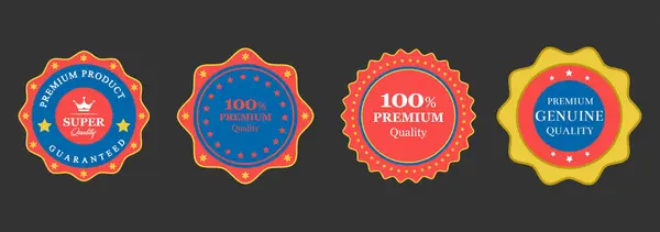 Ürün Etiketleri için Renkli Kaliteli Rozet Ayarları