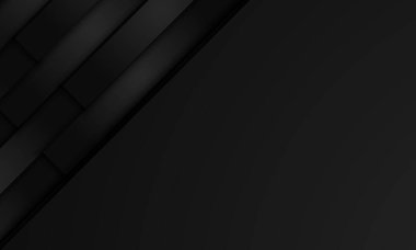 Geometrik Üst üste binen Katmanlı Modern Siyah Soyut Arkaplan