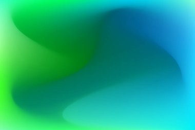  Yumuşak Yeşil ve Mavi Renkli Huysuz Soyut Gradyan Arkaplanı