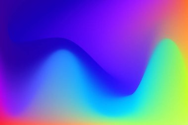 Pürüzsüz Soyut Geçişlerle Serin Mavi ve Mor Gradyan