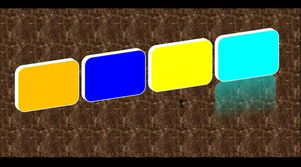 2D-3D güzel, akıllı çizim. Bu, herhangi bir projenizi yaratmak için çok amaçlı kullanabileceğiniz biçimdir. Ahşap bir arkaplan üzerindeki metin için dört renkli etiketli vektör seti