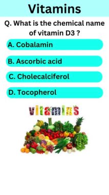 D3 vitamininin kimyasal adı