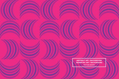 Dairesel ve Çember Şekiller Mor ve Kırmızı Renkler Modern Soyut Arkaplan Geometrik Arkaplan