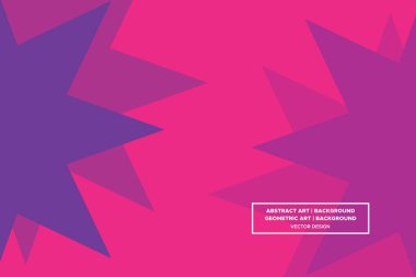 Üçgen ve Üçgen Şekiller Mor ve Kırmızı Renkler Modern Soyut Arkaplan Geometrik