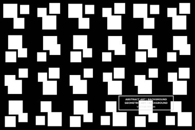 Kare Şekiller ve Tasarımlar Siyah ve Beyaz Renkler Geometrik Desenler Soyut Desensiz Desenler 