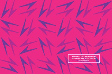 Üçgen ve Üçgen Şekiller ve Tasarımlar Mor ve Kırmızı Renkler Soyut Desenli Şekiller 