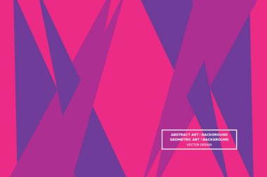 Üçgen ve Üçgen Şekiller Mor ve Kırmızı Renkler Modern Soyut Arkaplan Geometrik