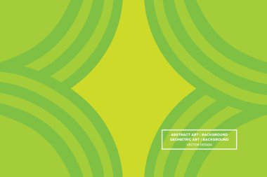 Dairesel ve Çember Şekiller Yeşil ve Sarı Renkler Modern Soyut Arkaplan Geometrik Arkaplan