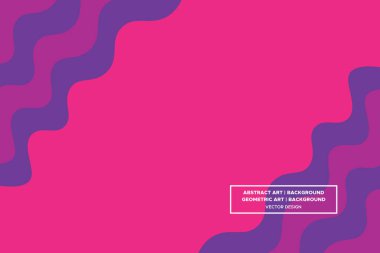 Dalgalı ve Dairesel Şekiller Mor ve Kırmızı Renkler Modern Soyut Arkaplan Geometrik