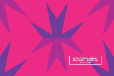 Üçgen ve Üçgen Şekiller Mor ve Kırmızı Renkler Modern Soyut Arkaplan Geometrik