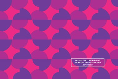 Yarı Çember ve Çember Şekiller ve Tasarımlar Mor ve Kırmızı Renkler Soyut Desenlemeler
