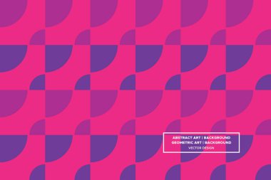 Yarı Çember ve Çember Şekiller ve Tasarımlar Mor ve Kırmızı Renkler Soyut Desenlemeler