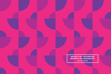 Yarı Çember ve Çember Şekiller ve Tasarımlar Mor ve Kırmızı Renkler Soyut Desenlemeler