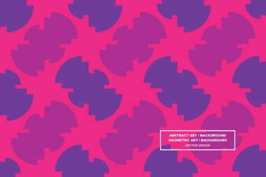 Yarı Çember ve Çember Şekiller ve Tasarımlar Mor ve Kırmızı Renkler Soyut Desenlemeler