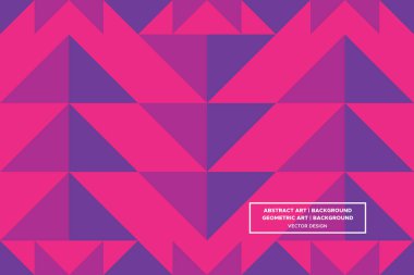 Üçgen ve Üçgen Şekiller ve Tasarımlar Mor ve Kırmızı Renkler Soyut Desenli Şekiller 