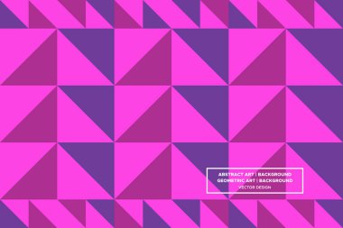 Üçgen ve Üçgen Şekiller ve Tasarımlar Mor ve Kırmızı Renkler Soyut Desenli Şekiller 