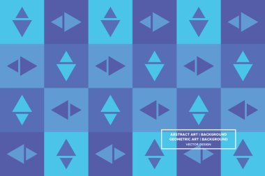 Üçgen ve Üçgen Şekiller ve Tasarımlar Mavi ve Açık Mavi Renkler Geometrik Desenler Soyut Desensiz Desenler 