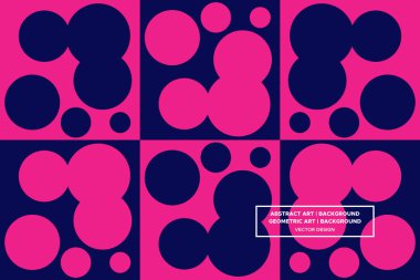 Dairesel ve Çember Şekiller ve Tasarımlar Mor ve Kırmızı Renkler Geometrik Desenler Soyut Desensiz Desenler 