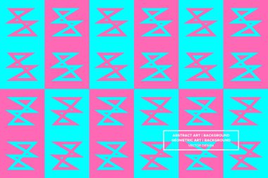 Üçgen ve Üçgen Şekiller ve Tasarımlar Mavi ve Pembe Renkler Geometrik Desenler Soyut Desensiz Desenler 