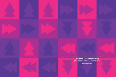 Üçgen ve Üçgen Şekiller ve Tasarımlar Mor ve Kırmızı Renkler Soyut Desenli Şekiller 