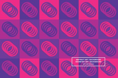 Dairesel ve Çember Şekiller ve Tasarımlar Mor ve Kırmızı Renkler Geometrik Desenler Soyut Desensiz Desenler 