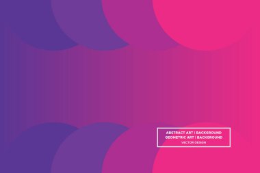 Dairesel ve Çember Şekiller Mor ve Kırmızı Renkler Gradyan Arkaplan Modern Soyut Arkaplan Geometrik Arkaplan