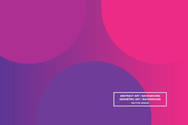 Dairesel ve Çember Şekiller Mor ve Kırmızı Renkler Gradyan Arkaplan Modern Soyut Arkaplan Geometrik Arkaplan